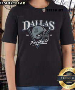 Nice DLLS Football Since 1960 helmet graphic on a stylish ladies tee, perfect for football fans and casual wear.