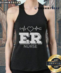 Nice ER Nurse Gift: Stylish tank top featuring a fun design for emergency room nurses, perfect for casual wear.