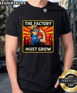 Kids T-Shirt featuring 'Nice Factorio The Factory Must Grow' design, perfect for young fans of Factorio and gaming culture.