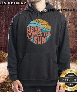 Nice Here Comes The Sun Hoodie in vibrant yellow, perfect for casual outfits and sunny days.