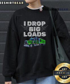 Alt Text: Funny trucker design sweatshirt featuring a humorous graphic, perfect for truck enthusiasts and casual wear.