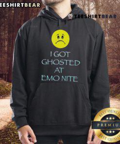 Stylish Emonite hoodie with 'Nice, I Got Ghosted' print, perfect for casual wear and expressing fun sentiments.