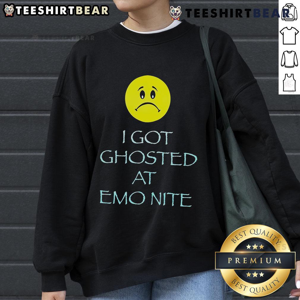 Cozy Nice I Got Ghosted at Emonite Sweatshirt featuring a fun graphic design in casual style.