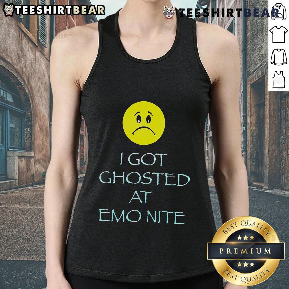 Nice I Got Ghosted at Emonite Tank Top featuring a trendy design, perfect for casual outings and summer wear.