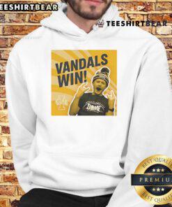 Nice Idaho Vandals Win Hoodie featuring team logo and vibrant colors, perfect for fans celebrating victory.