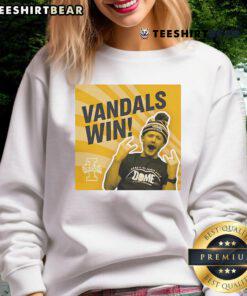 Nice Idaho Vandals Win Sweatshirt featuring bold team logo, perfect for fans celebrating their victory in style.