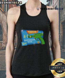 Alt Text: Cartoon tank top featuring 'Whoomp! There It Is' and A-1 Disintegrating Pistol design for stylish apparel enthusiasts.