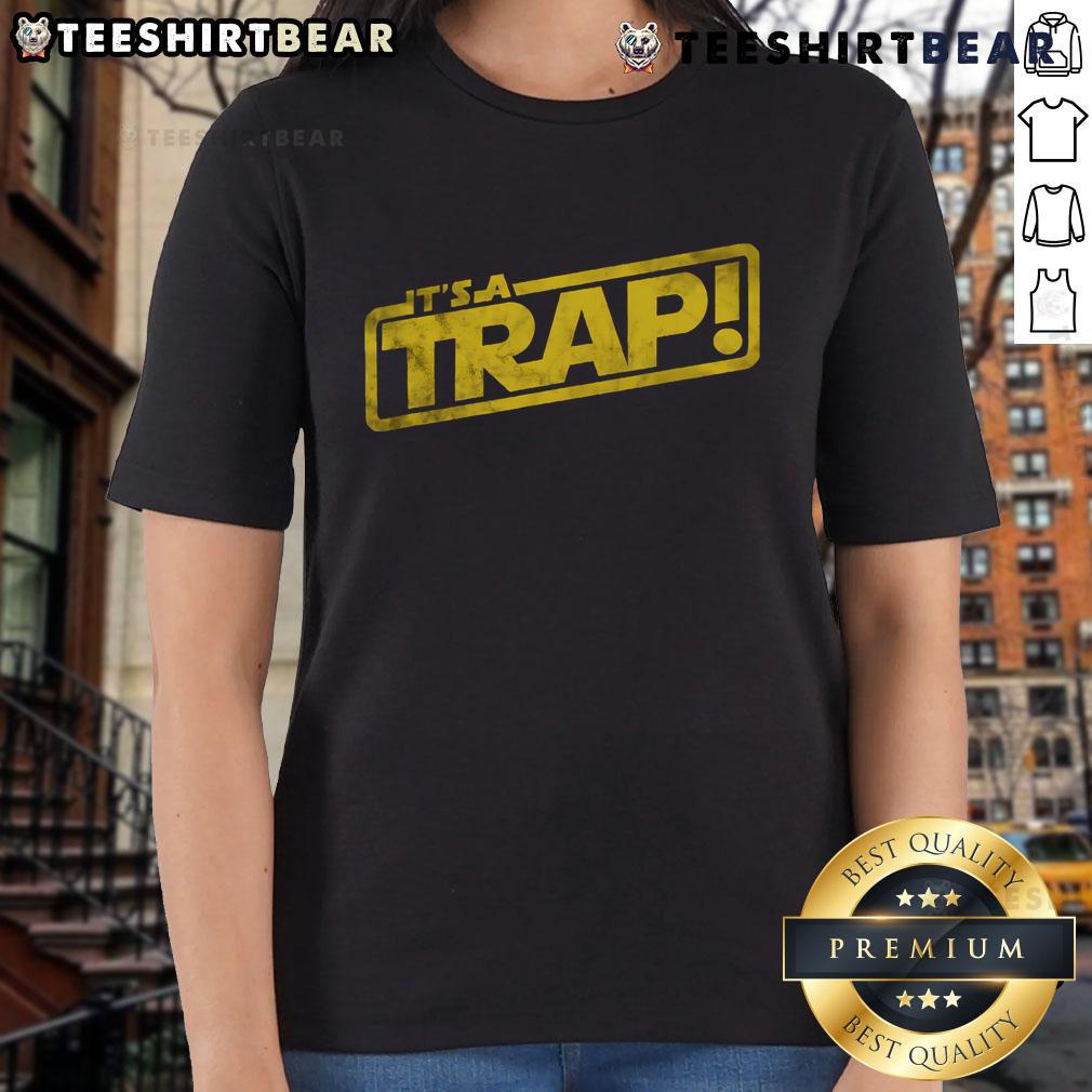 Nice It's A Trap Blockbuster Movie Ladies Tee featuring a fun graphic design, perfect for movie lovers and casual wear.