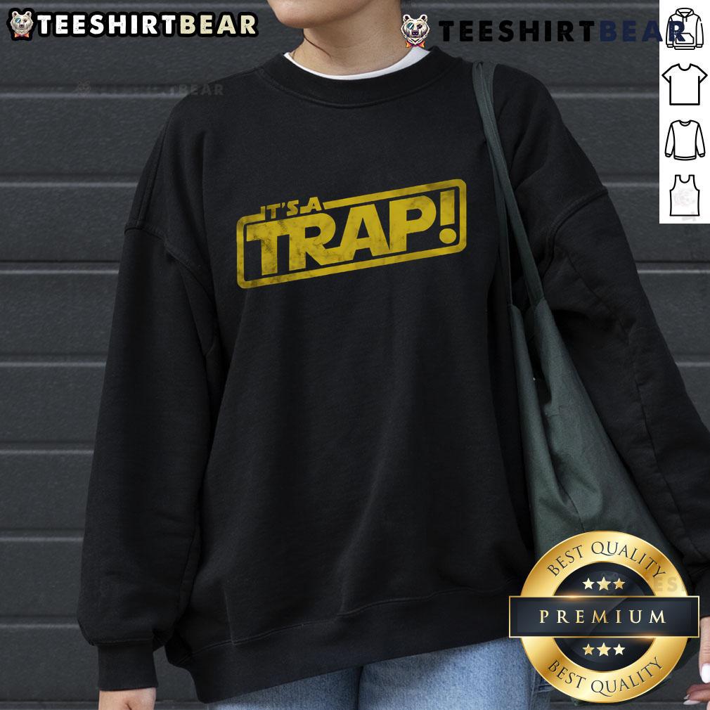 Cozy Nice It's A Trap Blockbuster Movie sweatshirt featuring vibrant graphics and a stylish design for movie lovers.