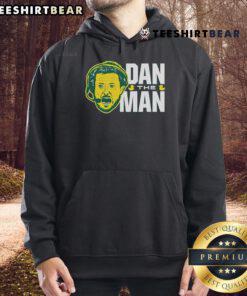 Joey Harrington and Dan Lanning wearing Oregon Ducks coach hoodie, showcasing team spirit and pride in college football.