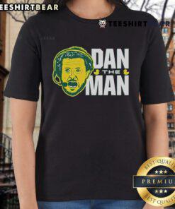 Alt Text: Ladies tee featuring Joey Harrington and Dan Lanning, Oregon Ducks coach, celebrating team spirit and pride.