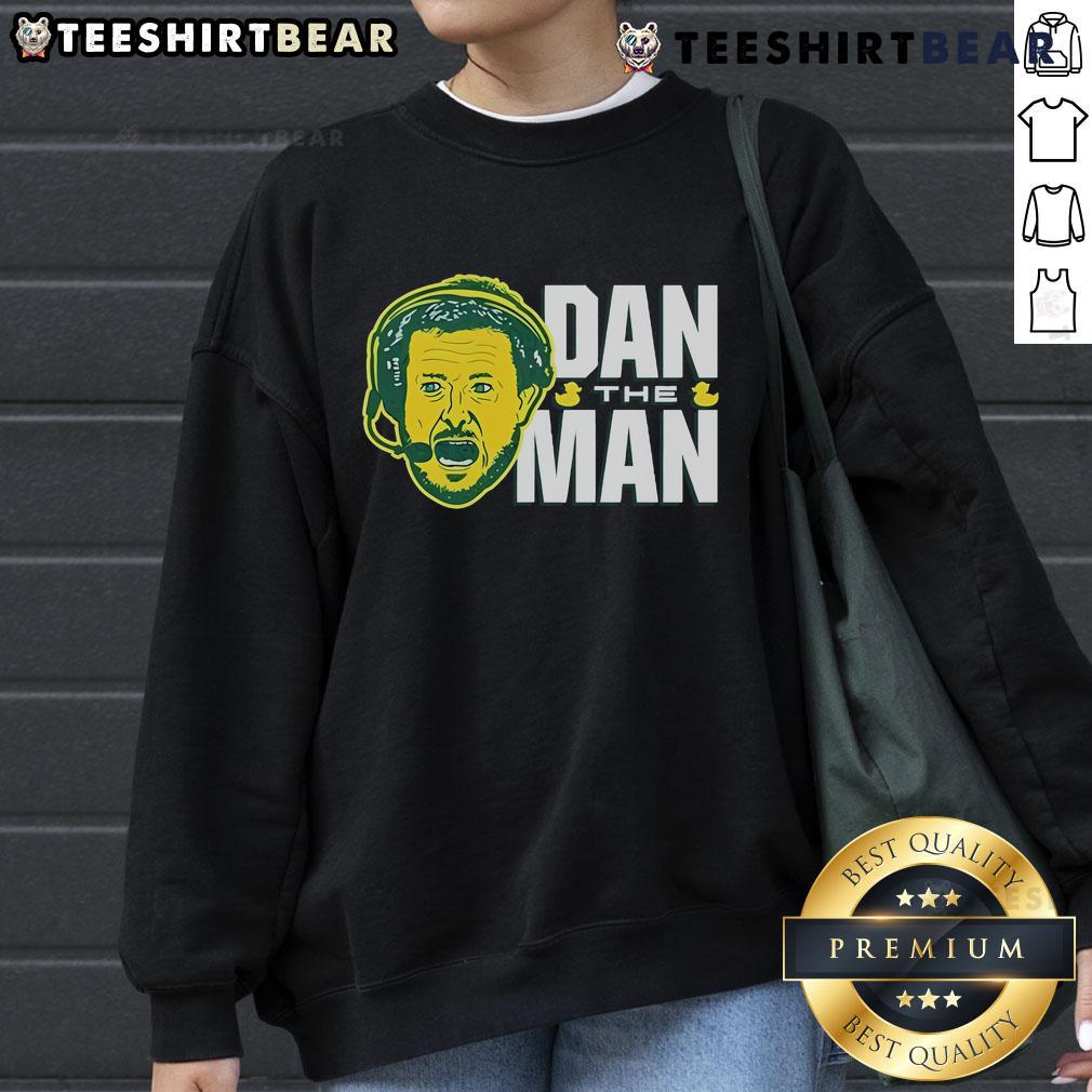 Joey Harrington and Dan Lanning in Oregon Ducks Coach Sweatshirt, showcasing team spirit and football legacy.