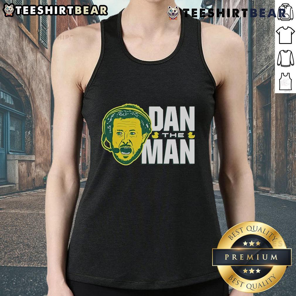 Joey Harrington and Dan Lanning wearing Oregon Ducks tank tops, showcasing team spirit and football pride.
