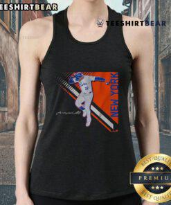 Juan Soto posing confidently in a stylish tank top, showcasing his superstar charisma in Queens.