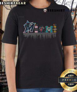 Nice Miami City Sport Team 2025 Ladies Tee in vibrant colors, showcasing team spirit and stylish design for fans.