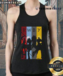 Stylish Nice RWBY character silhouettes tank top featuring iconic designs for fans of the popular anime series.