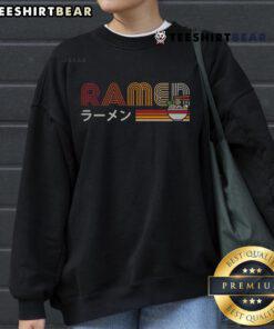 Nice Retro Ramen Sweatshirt featuring vibrant ramen graphics, perfect for food lovers and casual streetwear enthusiasts.