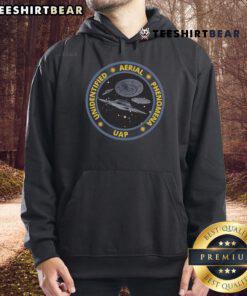 Stylish Nice Retro Unidentified Aerial Phenomena hoodie featuring unique spaceship designs for UAP enthusiasts.