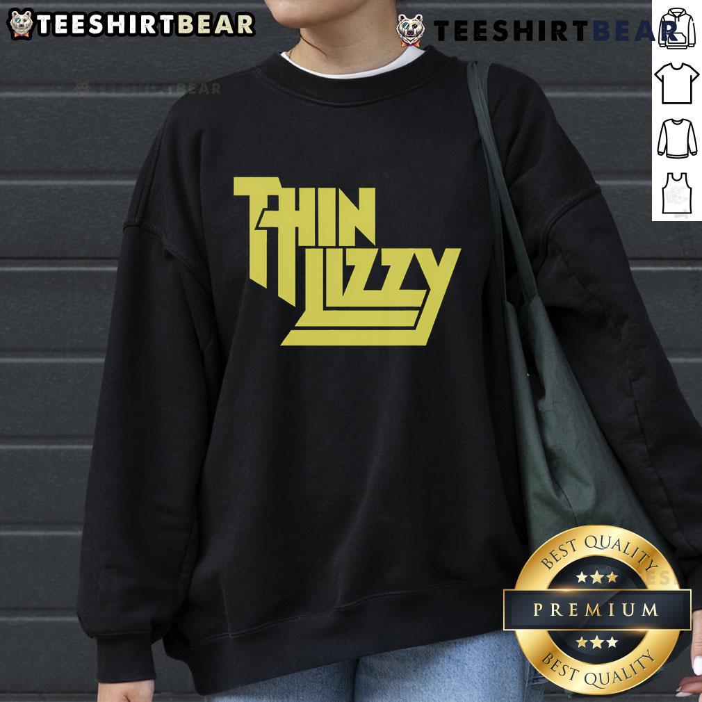 Stylish Nice Thin Lizzy sweatshirt featuring a vintage design, perfect for fans of classic rock and casual wear.