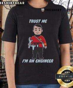 Womens 'Nice Trust Me Im An Engineer' tee featuring a stylish design, perfect for female engineers and tech enthusiasts.