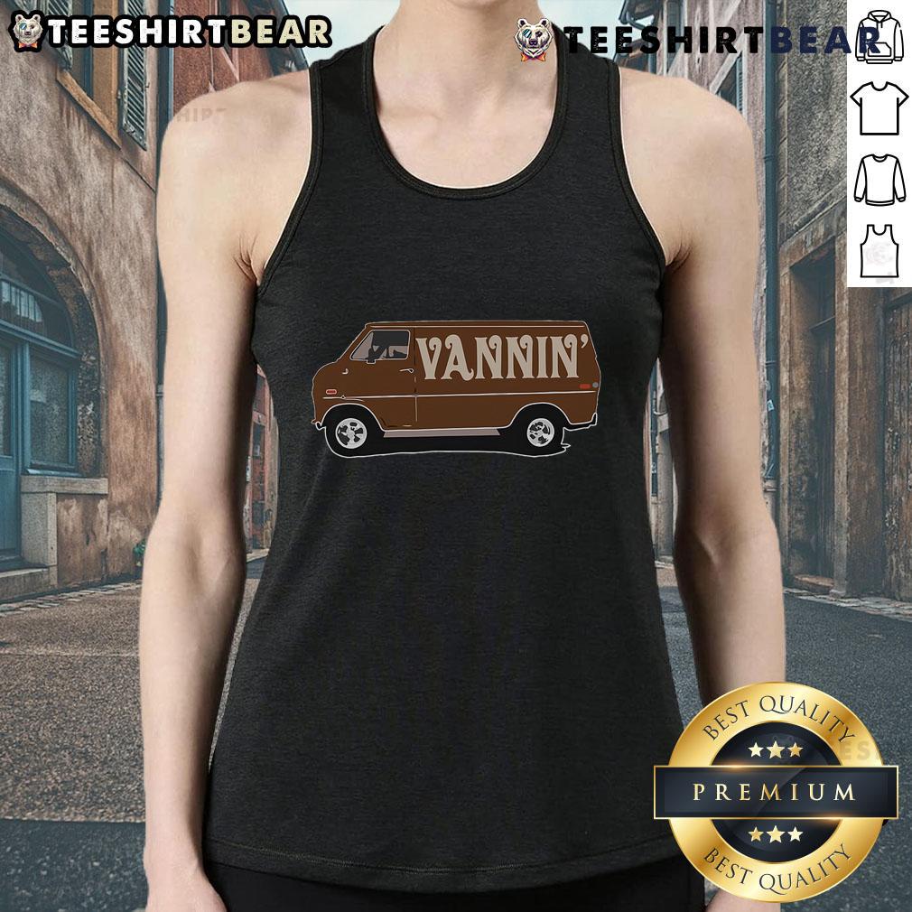 Stylish tank top featuring 'Vanner Nation' design, celebrating van culture and vanning lifestyle for enthusiasts.