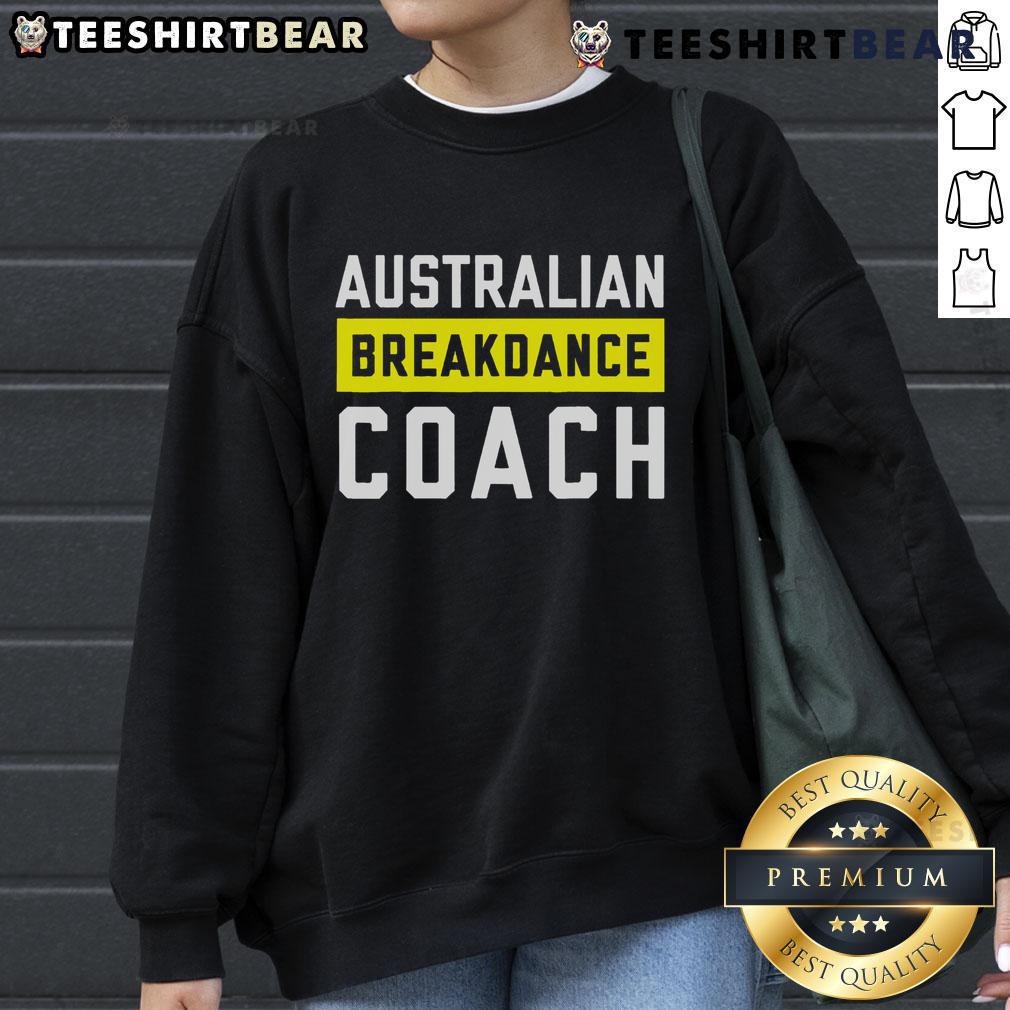 Official Australian breakdancing costume with matching sweatshirt for coaches and break dancers, perfect for competitions.