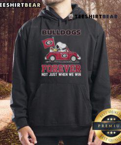 Official Bulldog Forever hoodie featuring Snoopy, showcasing team spirit and style for fans, perfect for game days.