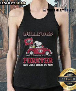 Official Bulldog Forever tank top featuring Snoopy, perfect for showing team spirit beyond just game day.