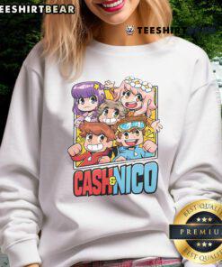 Official Cash and Nico Crew Sweatshirt featuring a stylish design and comfortable fit for casual wear.