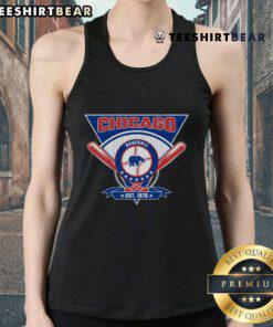 Official Chicago Baseball Est. 1876 tank top featuring vintage design and bold lettering for fans of the sport.