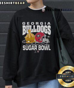 Georgia Allstate Sugar Bowl sweatshirt for the 2025 College Football Playoff, featuring team colors and logo.
