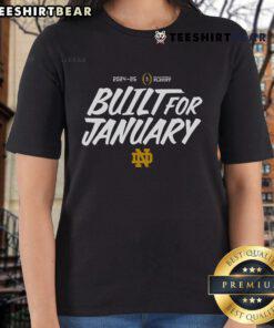 Notre Dame Official College Football Playoff 2025 Ladies Tee in January, showcasing team spirit and style.