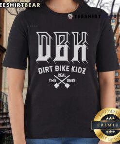 Official Dirt Bike Kidz Shovel Soldier Ladies Tee featuring a stylish design for dirt biking enthusiasts.
