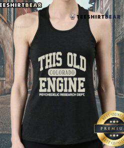 Official Engine Psych Research Dept tank top featuring bold graphics and a stylish design for psychology enthusiasts.