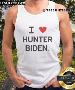 Official I Heart Hunter Biden Tank Top featuring a stylish design, perfect for fans and supporters of Hunter Biden.
