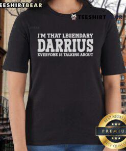 Official Irisa Nickie Leverette tee featuring 'I'm That Legendary Darius Everyone Is Talking About' design.