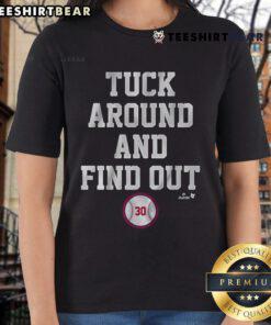 Official Kyle Tucker Tuck Around and Find Out Chicago Ladies Tee featuring stylish design for fans and fashion lovers.