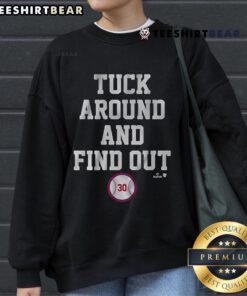 Alt Text: Official Kyle Tucker Tuck Around and Find Out Chicago Sweatshirt in black, showcasing stylish design and vibrant graphics.