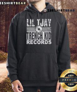 Alt Text: Official Lil Tjay Trench Kid Records Hoodie featuring a stylish design and vibrant colors, perfect for fans.