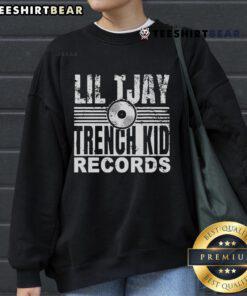 Official Lil Tjay Trench Kid Records sweatshirt featuring stylish design and vibrant colors, perfect for fans and casual wear.