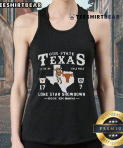 Official Longhorns 2024 tank top featuring Texas Lone Star Showdown design, perfect for fans. Hook 'Em Horns!