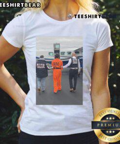 Official Luigi Mangione transferred to Nova York for five years, featured on a stylish ladies tee design.