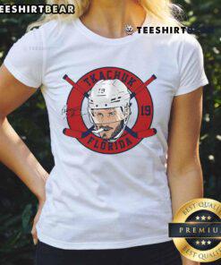 Official Matthew Tkachuk 19 Florida Panthers Ladies Tee featuring a floating head design and signature style.