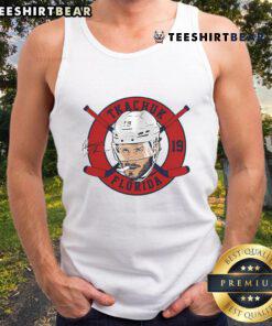 Official Matthew Tkachuk 19 Florida Panthers Floating Head 2.0 Signature Tank Top featuring vibrant team colors and design.