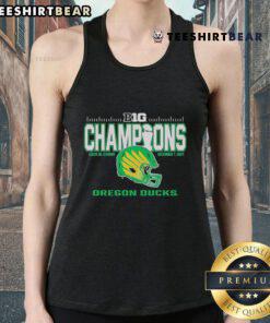 Official Oregon Ducks 2024 Big Ten Football Conference Champions locker room tank top showcasing team pride and style.