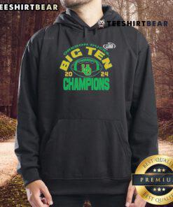 Official Oregon Ducks Blue 84 Youth 2024 Big Ten Football Conference Champions Hoodie for young fans.