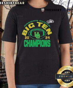 Official Oregon Ducks Blue 84 Youth 2024 Big Ten Football Conference Champions Ladies Tee, vibrant team colors.