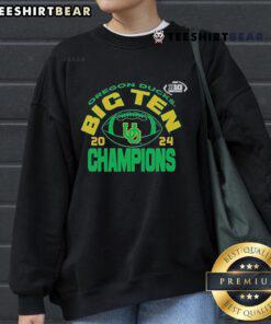 Official Oregon Ducks Blue 84 Youth 2024 Big Ten Football Conference Champions Sweatshirt showcasing team pride.