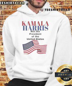 Kamala Harris hoodie featuring 'Not the President of the United States 2025' political statement, perfect for activism.