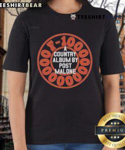Official Post Malone A Country Album 2024 Ladies Tee featuring vibrant design and stylish fit for fans.